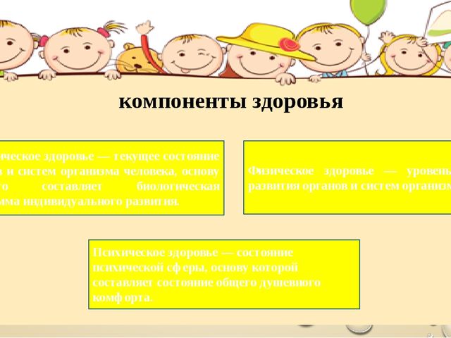 Презентация на тему "Сохранение психического и физического здоровья дошкольников"