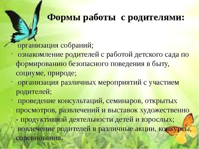 Презентация на тему «Организация работы с детьми в ДОУ по формированию основ безопасности в быту, природе, социуме»
