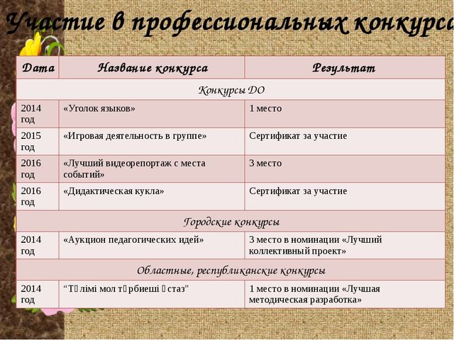 Электронное партфолио "Моя работа - моя жизнь"