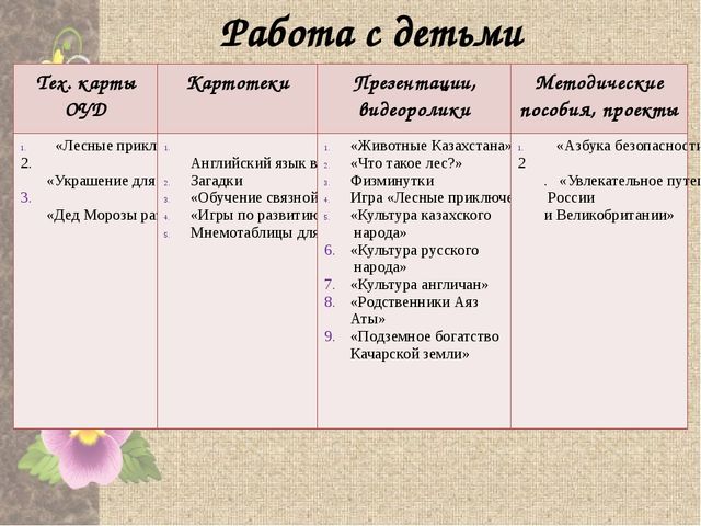 Электронное партфолио "Моя работа - моя жизнь"