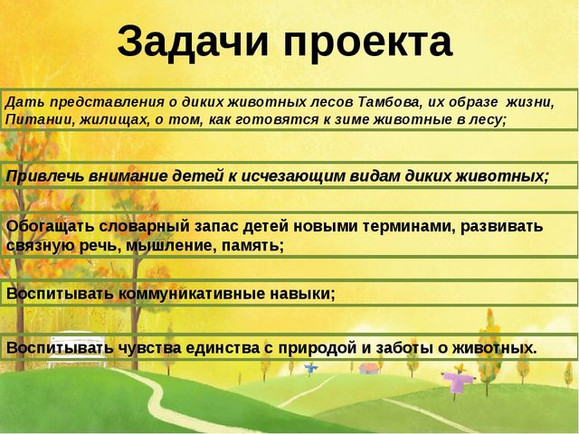 Презентация на тему "Дикие животные Тамбова и области"