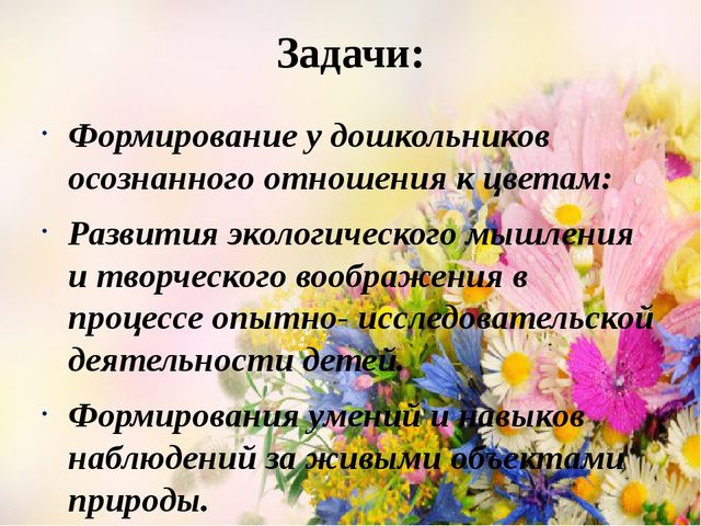 Проект Цветы вокруг нас.