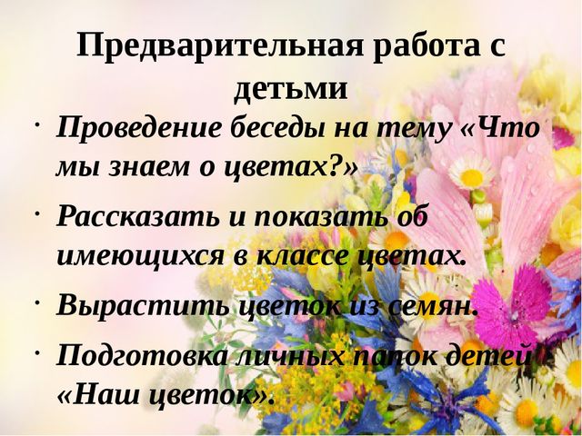 Проект Цветы вокруг нас.