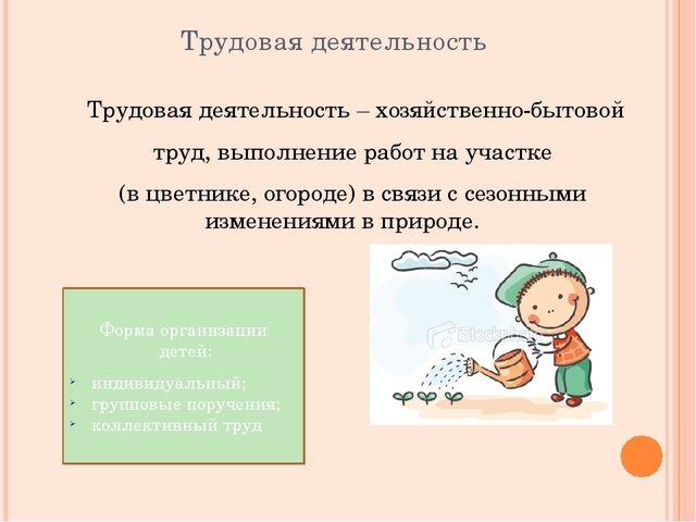 Система образовательной работы с детьми в детском саду на прогулке