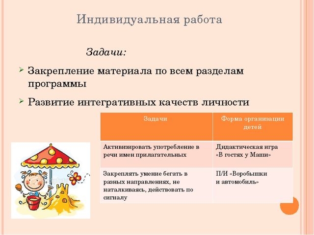 Система образовательной работы с детьми в детском саду на прогулке
