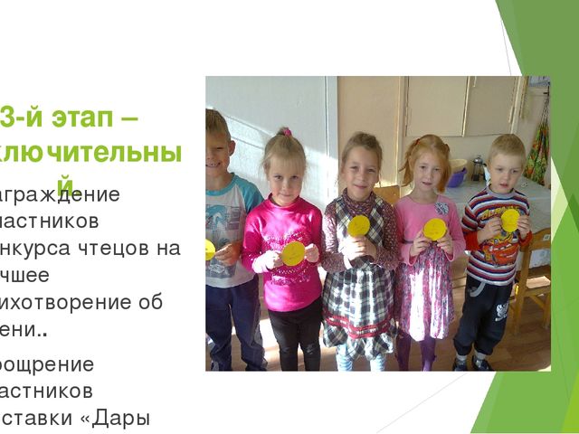 Отчет - презентация проектной деятельности в подготовительной группе