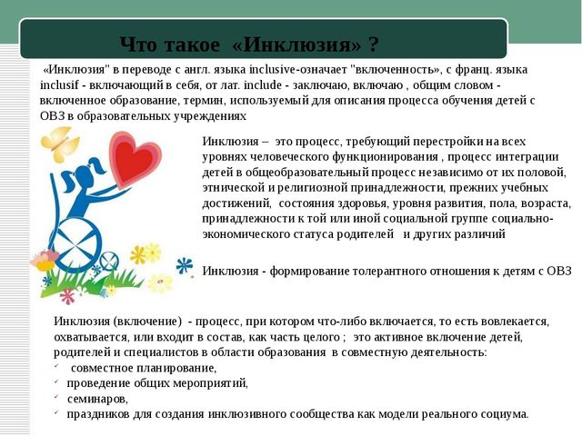 Презентация к статье "Инклюзивное образование в ДОУ"