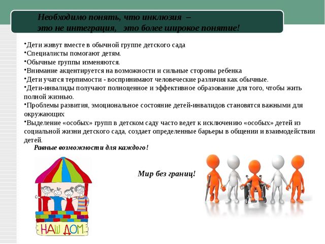 Презентация к статье "Инклюзивное образование в ДОУ"