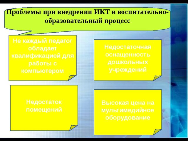 Презентация "Использование ИКТ-технологий в образовательном процессе в условиях введения ФГОС дошкольного образования"