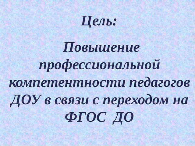 Презентация образовательные потребности и профессиональные затруднения педагогов ДОУ в свете введения ФГОС ДО