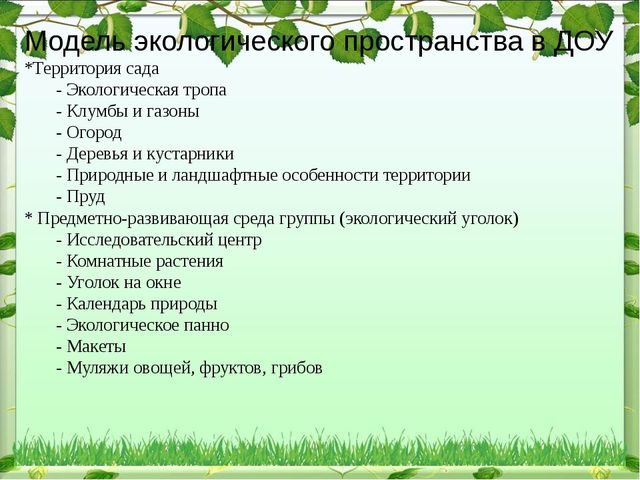Презентация "Экологический уголок в ДОУ"