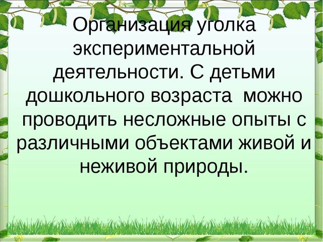 Презентация "Экологический уголок в ДОУ"