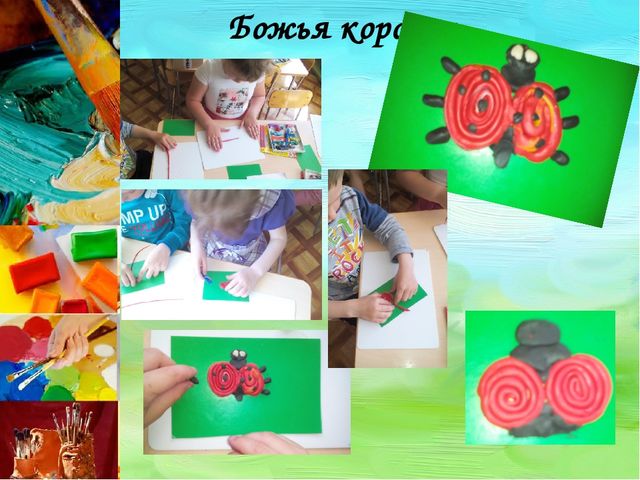 Отчет кружка "Ручеек творчества" по пластилинографии в старшей группе
