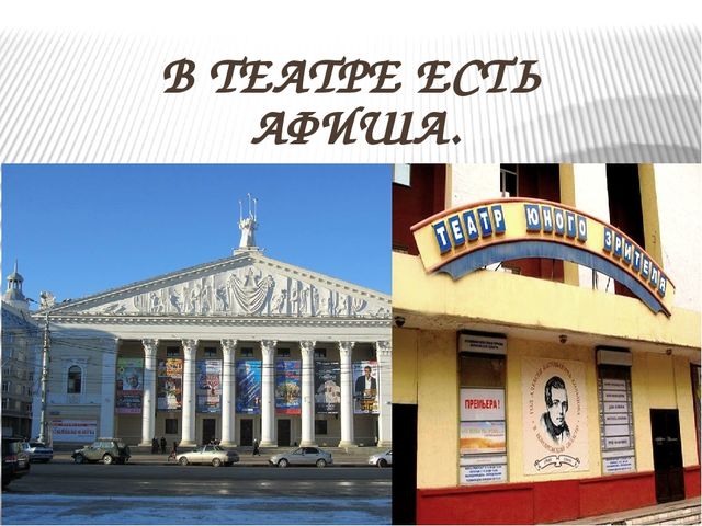 Презентация на тему "Путешествие по театрам города Воронежа"