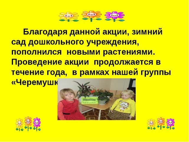 Экологические акции в нашем детском саду