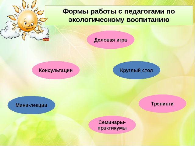 Презентация "Экологическое воспитание в детском саду"