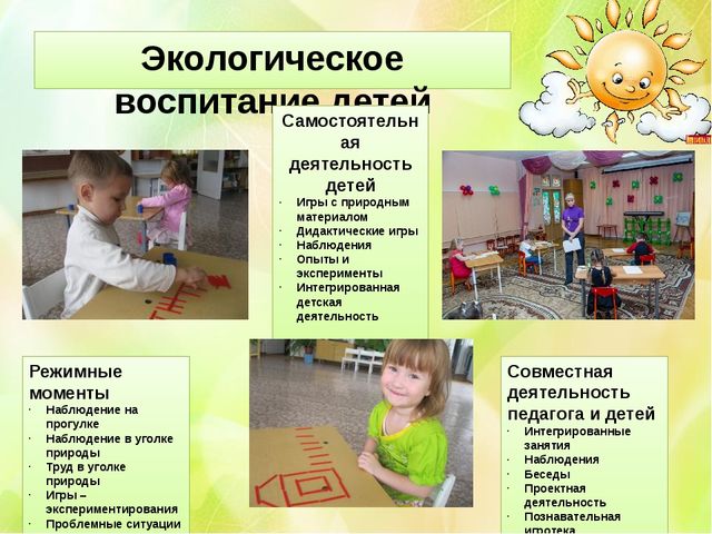 Презентация "Экологическое воспитание в детском саду"