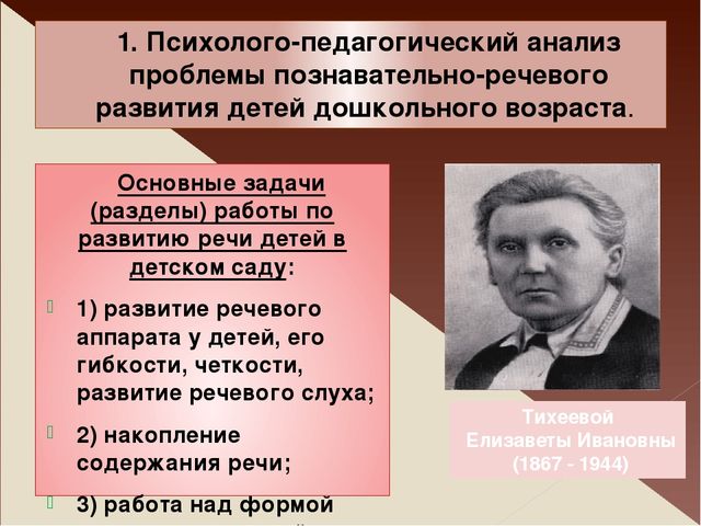 Тихеева об использовании картин в развитии речи детей