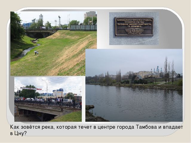 Презентация для викторины Я живу в Тамбове