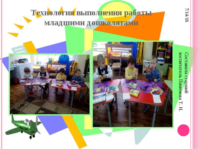 Презентация занятия по художественно - эстетическому развитию "Самолет"