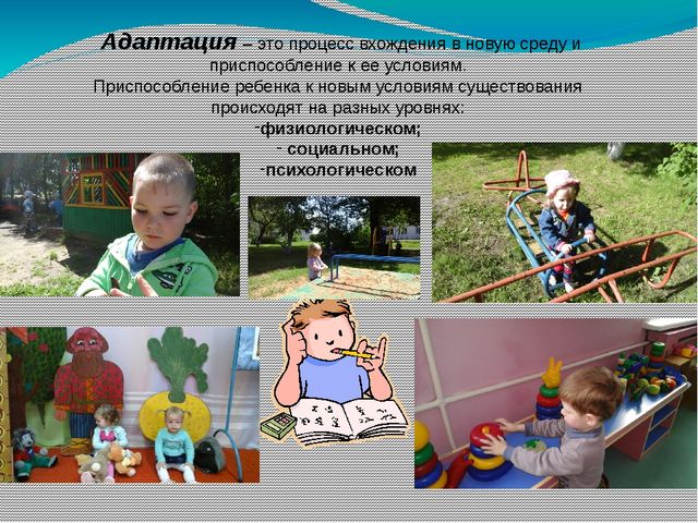 Презентация по теме: "Адаптация детей младшего дошкольного возраста"