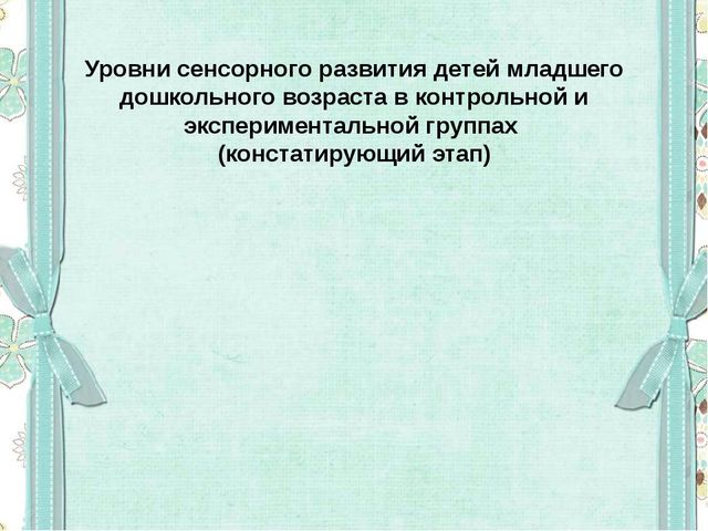 Сенсорное развитие детей младшего дошкольного возраста в условиях реализации ФГОС ДО с использованием методики Мотессори