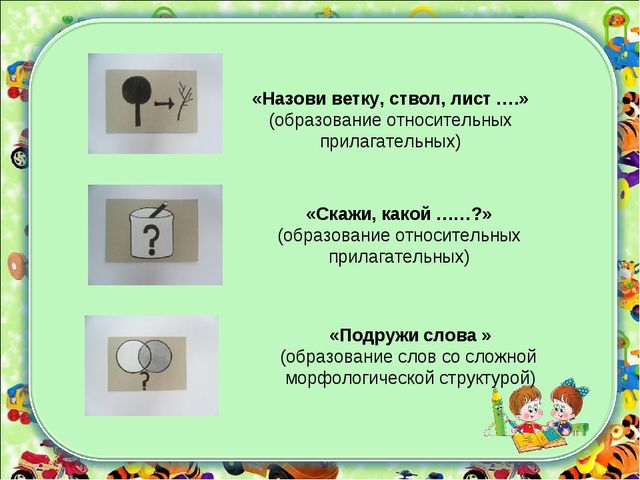 Формирование лексико - грамматических категорий у детей с ТНР с использованием зрительных символов