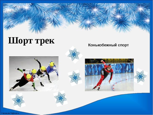 Презентация для старших дошкольников "Зимние виды спорта"