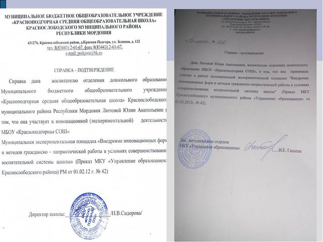 Портфолио воспитателя отделения дошкольного образования Лютовой Ю.А.