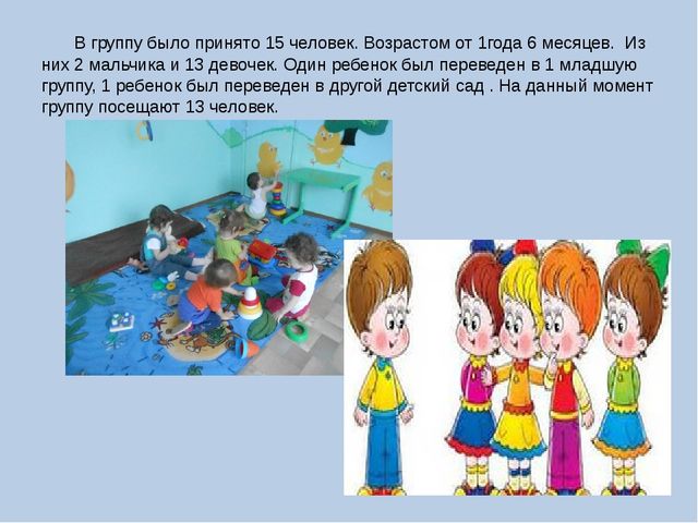 Отчет в ясельной группе