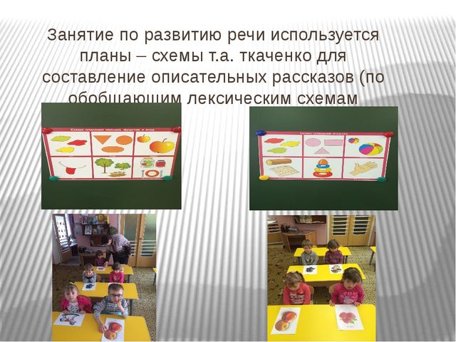 Занятие по развитию речи с использованием "Планов-схемы Т.А. Ткаченко "