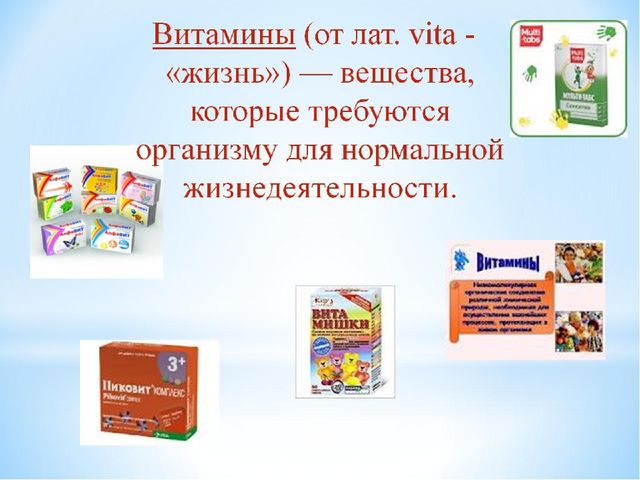 Проект "Наша пища и витамины"