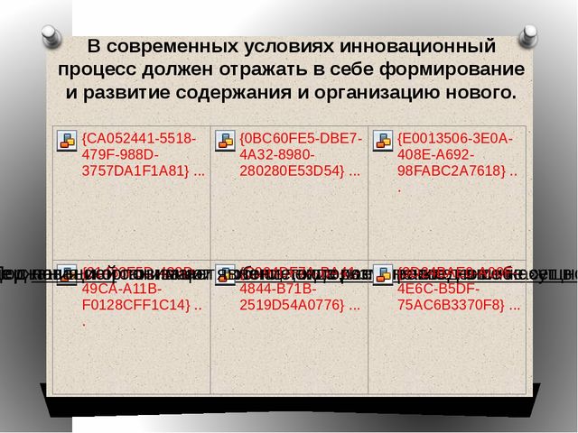 Презентация на тему: Инновационные формы и методы работы в дошкольном учреждении