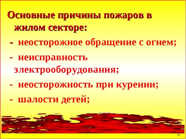 Презентация по пожарной безопасности