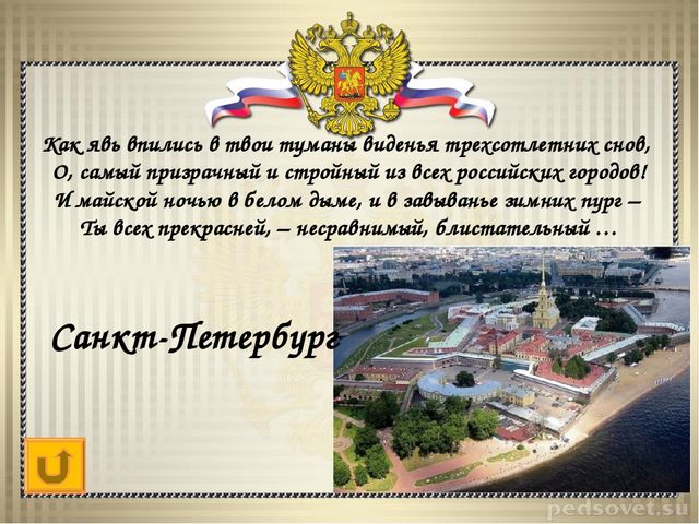 Интерактивная игра "Своя игра "Санкт-Петербург"