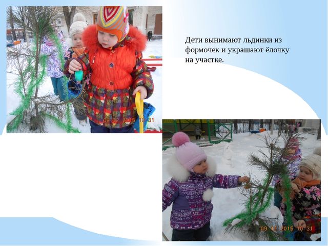Презентация краткосрочной образовательной практики "Цветные льдинки" (младшая группа).