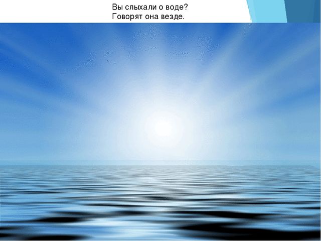 Презентация "Роль воды в жизни человека"