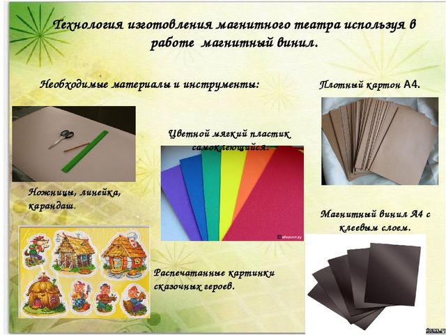 Мастер-класс "Магнитный театр своими руками"