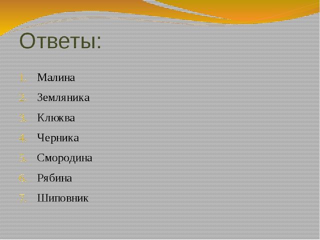 Презентация "Ягоды" представляет собой подборку в виде ребусов