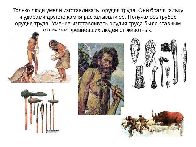 Древний человек ( Презентация для дошкольников)
