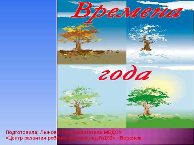 Презентация "Четыре времени года".