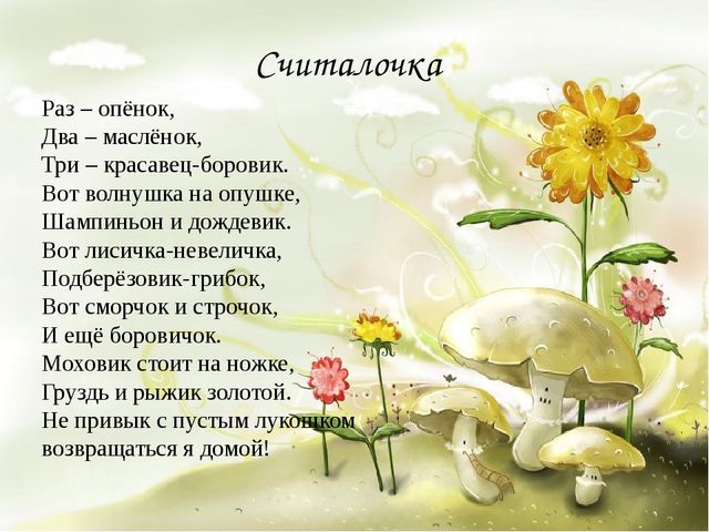 Презентация на тему:"Определение грибов"
