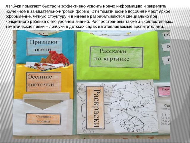 Лепбук. тематическая папка на тему Осень.
