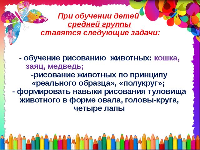 Презентация по ИЗО на тему: "Методика обучения детей рисования животных в разных возрастных группах"