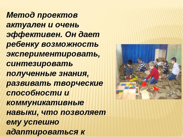 Презентация "Организация проектной деятельности дошкольников в условиях реализации ФГОС ДО"