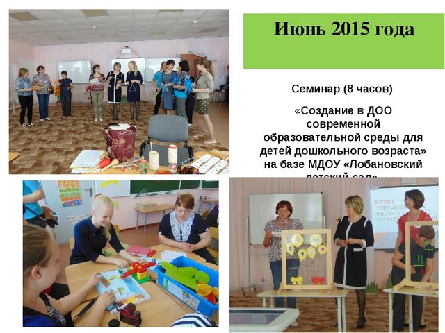 Создание современной образовательной среды в ДОУ (из опыта работы МБДОУ "Детский сад № 11" в ФСП по ФГОС ДО)