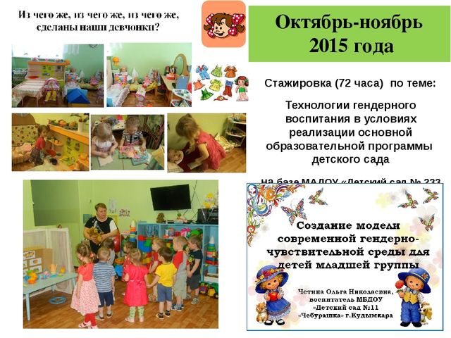 Создание современной образовательной среды в ДОУ (из опыта работы МБДОУ "Детский сад № 11" в ФСП по ФГОС ДО)