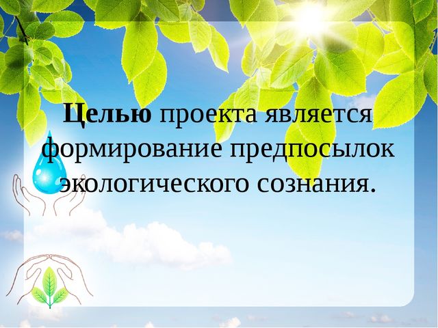 Презентация к проекту "Наши зеленые друзья"