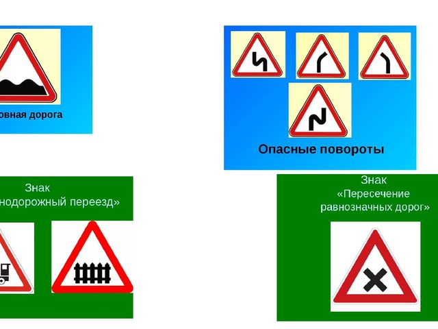 Презентация к беседе "История возникновения дорожных знаков"