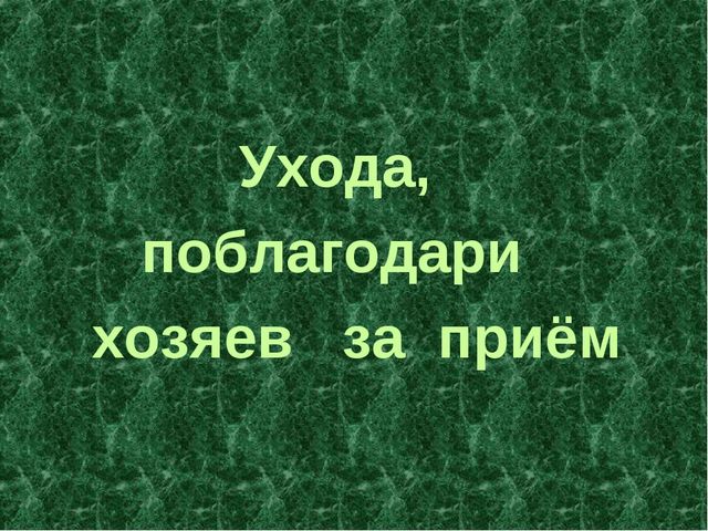 "Умей правильно вести себя в гостях"